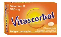 Vitascorbol Sans Sucre Tamponne 500 Mg, Comprimé à Croquer édulcoré Au Sorbitol Et à L'aspartam à Noé