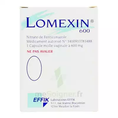 Lomexin 600 Mg Caps Molle Vaginale Plq/1 à Noé